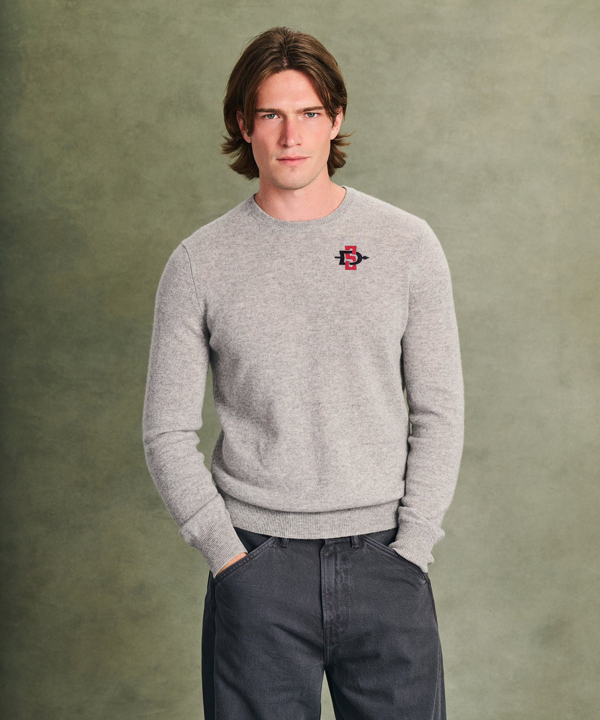 Men's San Diego State University Cashmere Sweater