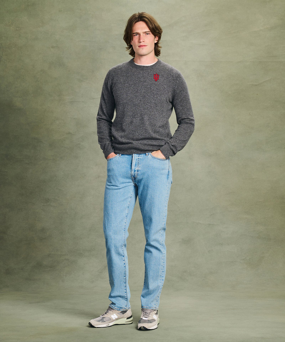Men's Indiana University Cashmere Sweater