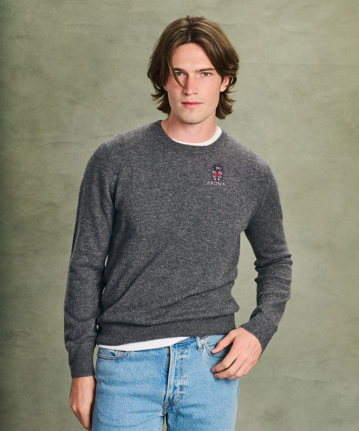 Men's Brown University Cashmere Sweater