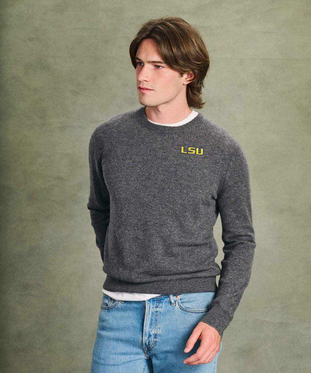 Men's Louisiana State University Cashmere Sweater