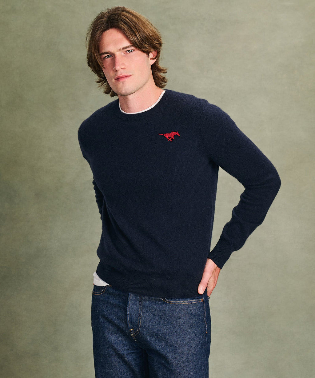 Men's Southern Methodist University Cashmere Sweater