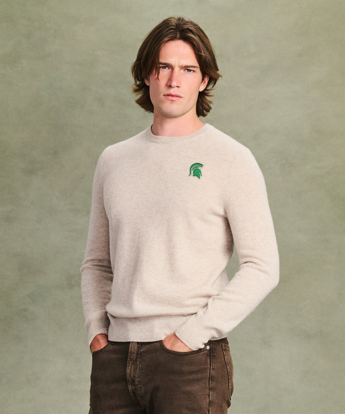 Men's Michigan State University Cashmere Sweater