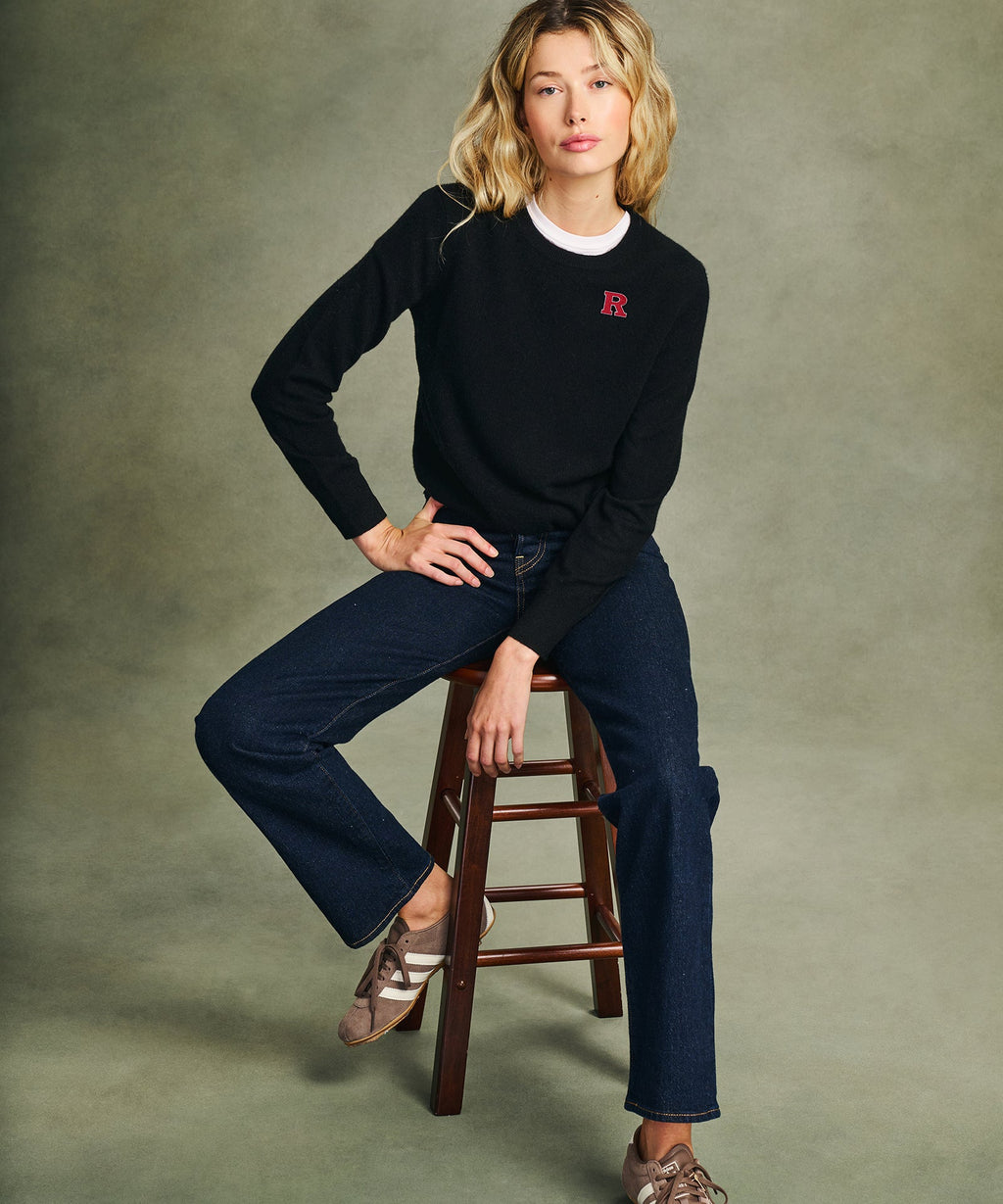 Women's Rutgers University Cashmere Sweater