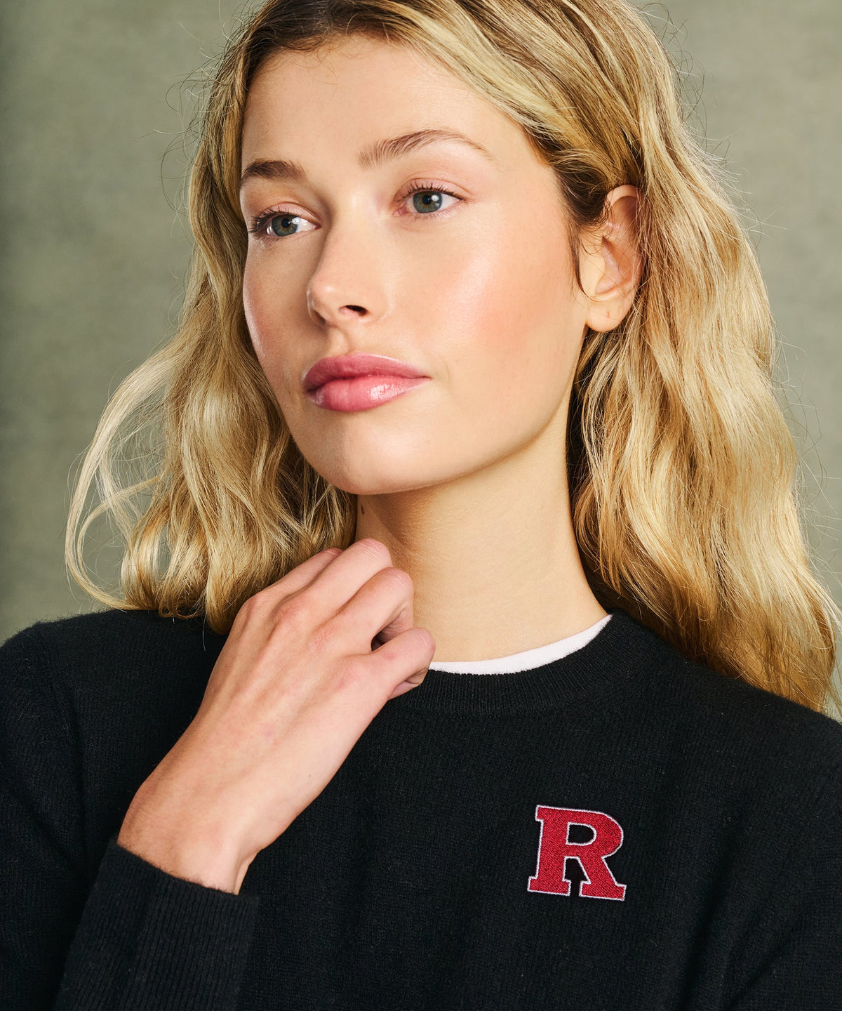 Women's Rutgers University Cashmere Sweater