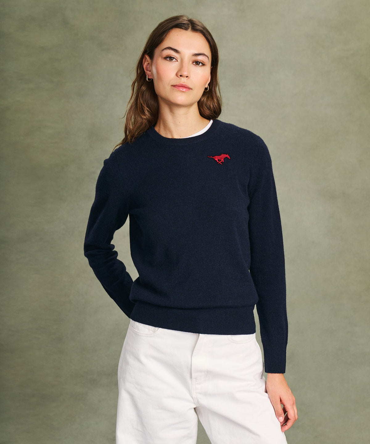 Women's Southern Methodist University Cashmere Sweater