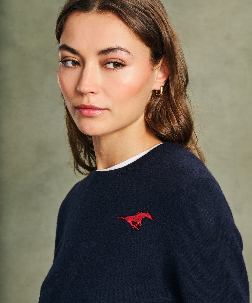 Women's Southern Methodist University Cashmere Sweater